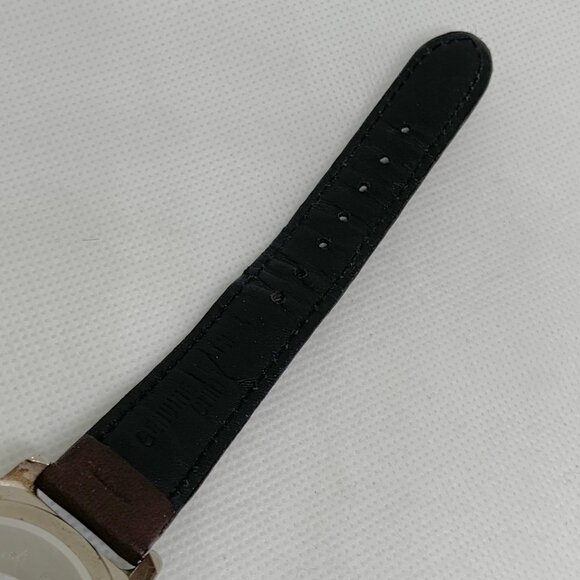 Cherokee vintage date watch diver 38mm round black dial quartz analog running - Picture 7 of 8